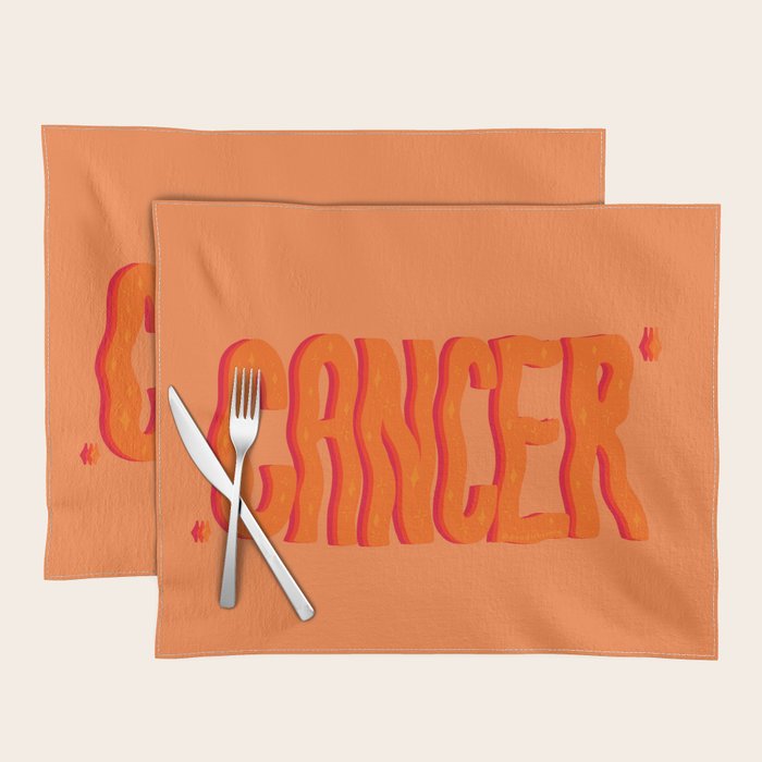 Wavy Cancer Placemat Gallery Image 1