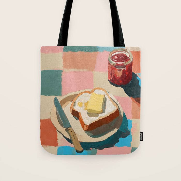Morning Toast Tote Bag Gallery Image 1