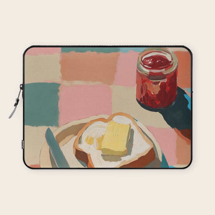 Morning Toast Laptop Sleeve Gallery Image 1
