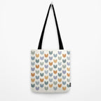 Spring Tulips XI Natural Multicolor Mid Century Flowers Tote Bag Gallery Image 2