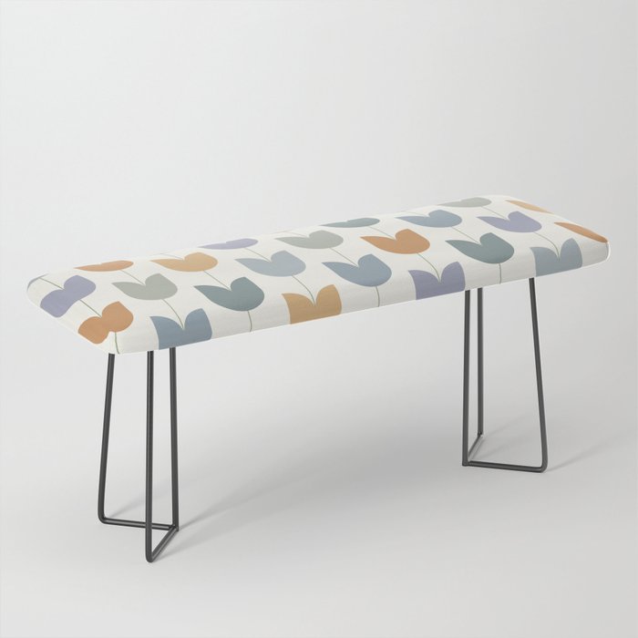 Spring Tulips XI Natural Multicolor Mid Century Flowers Bench Gallery Image 1
