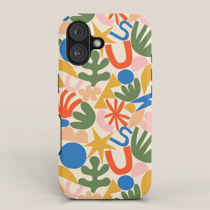 Abstract organic nature shape art pattern iPhone Case Gallery Image 1