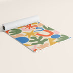 Abstract organic nature shape art pattern Yoga Mat Gallery Image 2