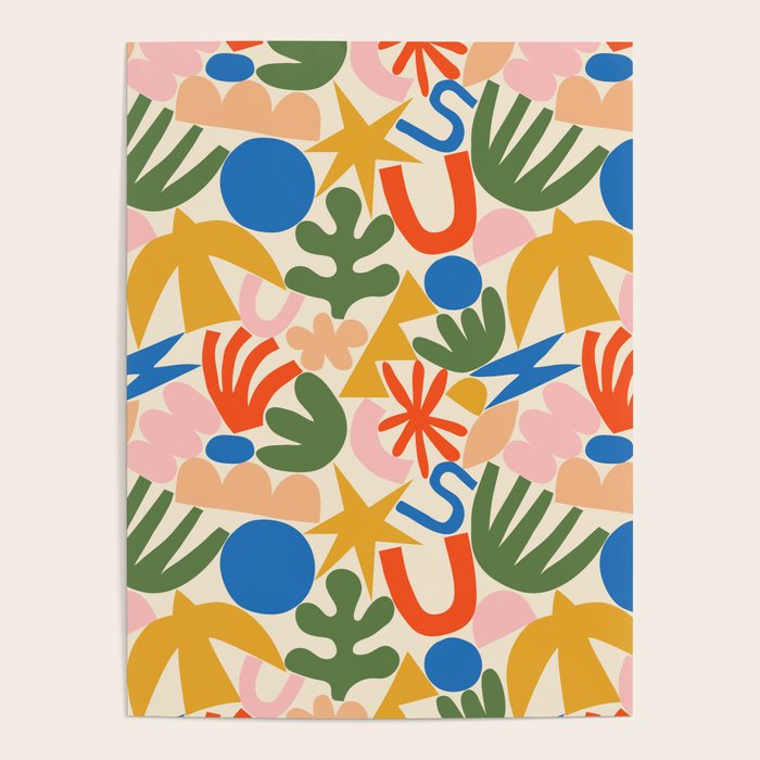Abstract organic nature shape art pattern Poster Gallery Image 4