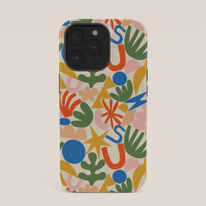 Abstract organic nature shape art pattern iPhone Case Gallery Image 35