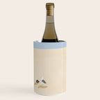 Minimal sand beach with seagulls Wine Chiller Gallery Image 3