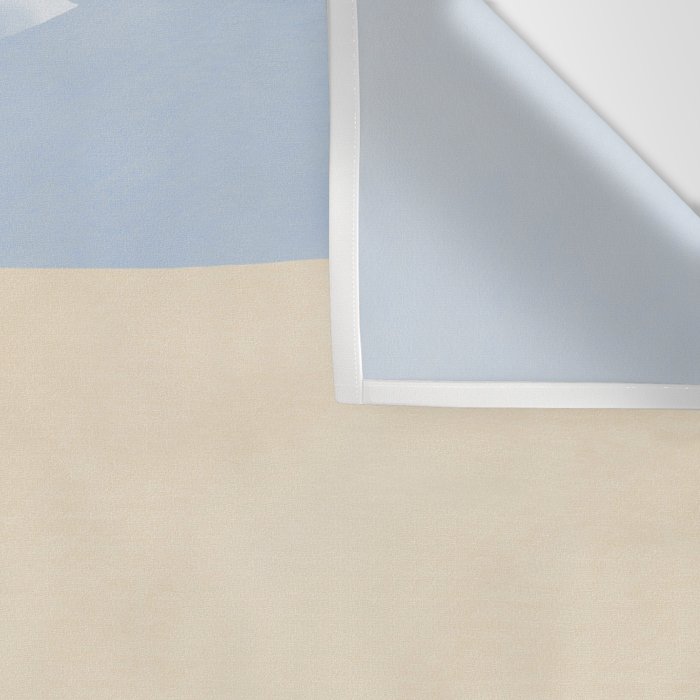 Minimal sand beach with seagulls Wall Tapestry Gallery Image 3