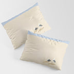 Minimal sand beach with seagulls Pillow Sham Gallery Image 3