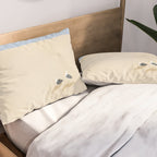 Minimal sand beach with seagulls Pillow Sham Gallery Image 2
