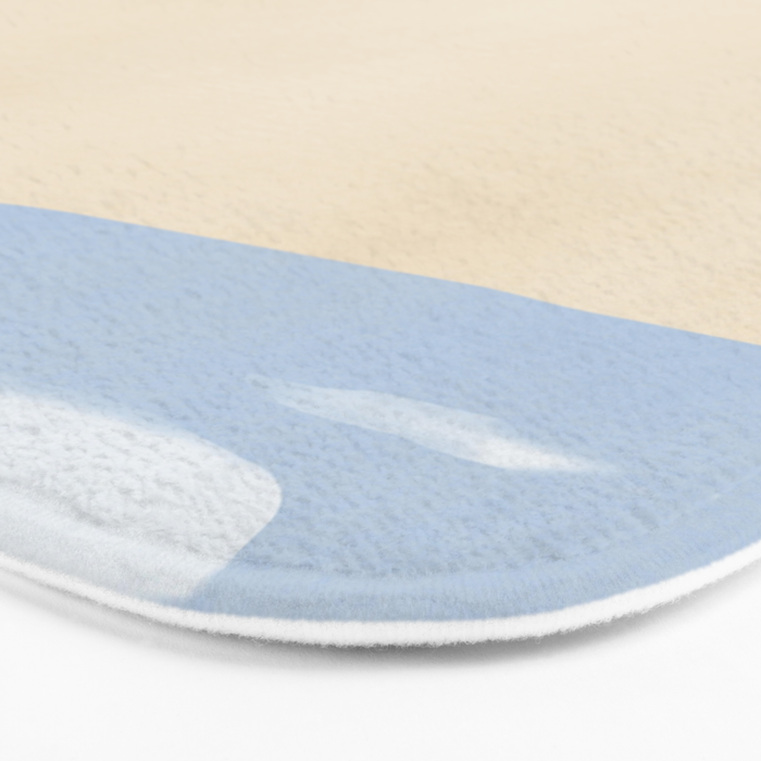Minimal sand beach with seagulls Bath Mat Gallery Image 3