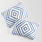 Watercolor lines pattern | Navy blue Pillow Sham Gallery Image 3
