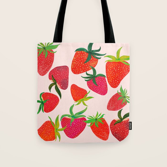 Strawberry Harvest Tote Bag Gallery Image 1