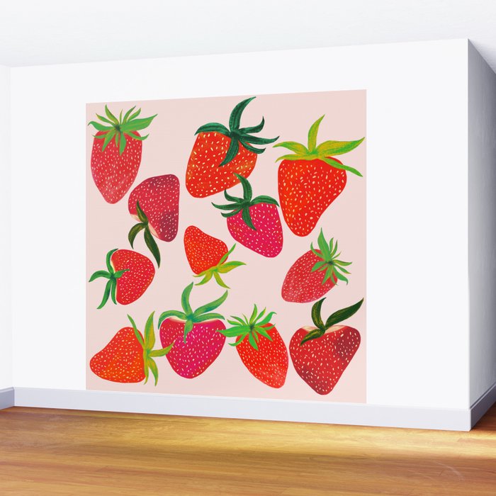 Strawberry Harvest Wall Mural Gallery Image 2