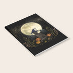 The Black Cat on Halloween Night Notebook Gallery Image 2