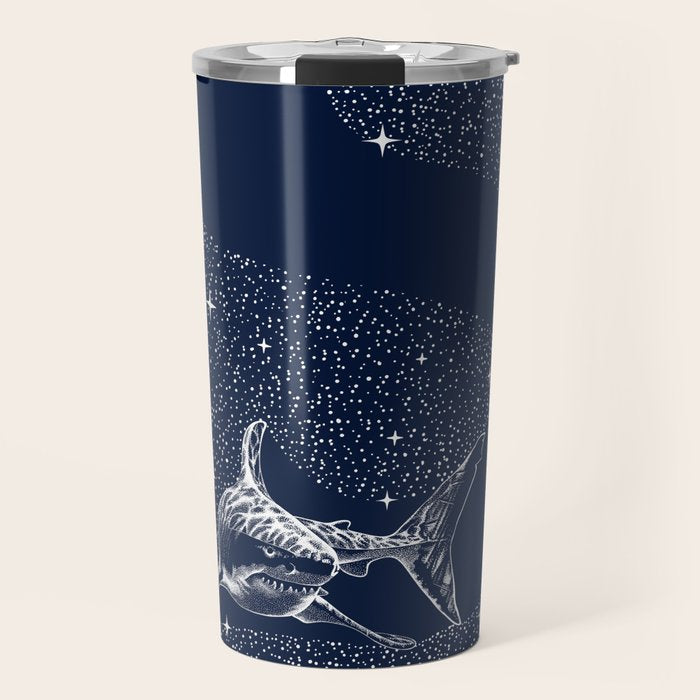 Starry Shark Travel Mug Gallery Image 1