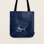 Starry Shark Tote Bag Gallery Image 1