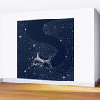Starry Shark Wall Mural Gallery Image 2