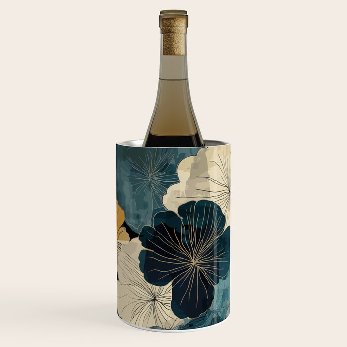 Floral Navy Honey Wine Chiller Gallery Image 2