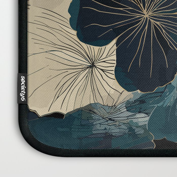 Floral Navy Honey Laptop Sleeve Gallery Image 3