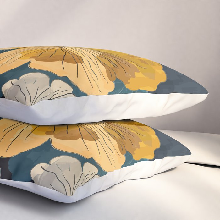 Floral Navy Honey Pillow Sham Gallery Image 3