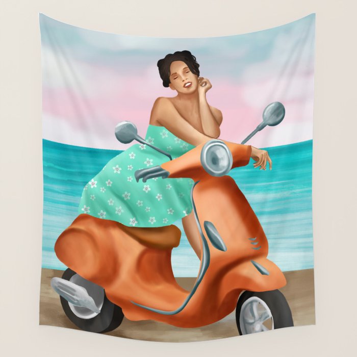 Seaside Reverie Wall Tapestry Gallery Image 1