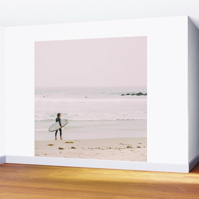California Coast Surfer - Venice Beach Ocean View - Travel Photography Wall Mural Gallery Image 2