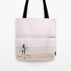 California Coast Surfer - Venice Beach Ocean View - Travel Photography Tote Bag Gallery Image 1
