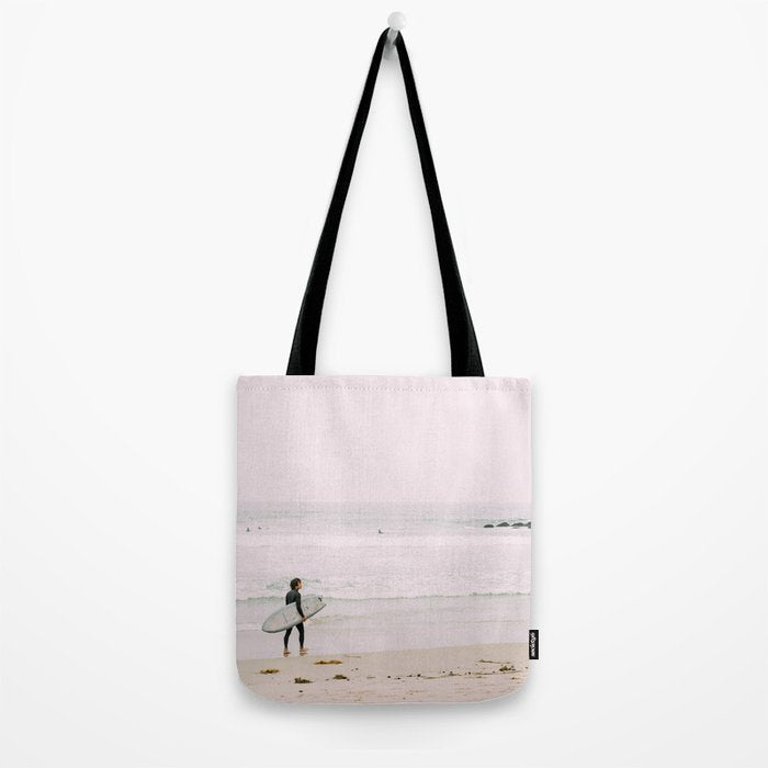 California Coast Surfer - Venice Beach Ocean View - Travel Photography Tote Bag Gallery Image 2
