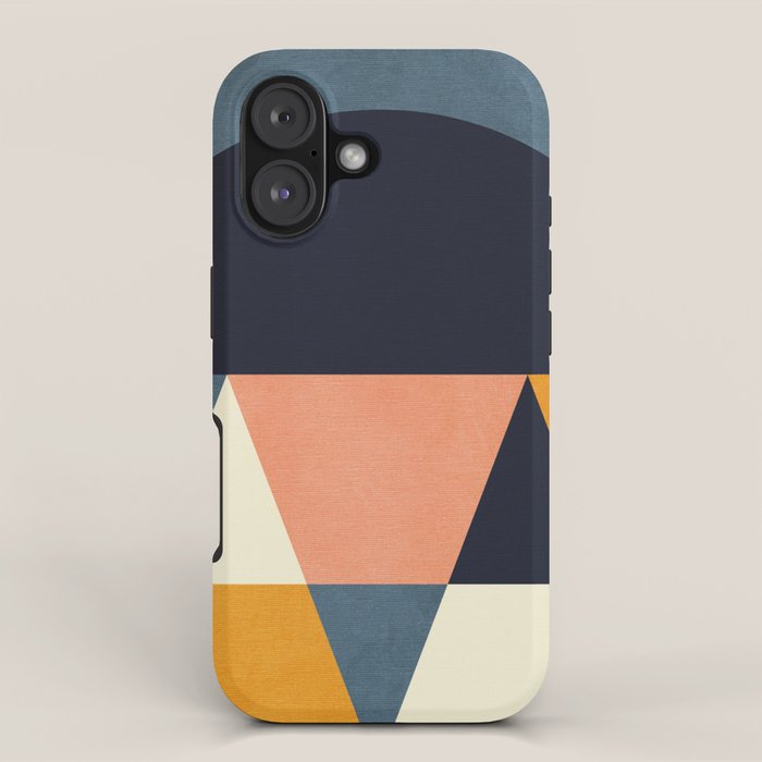 mid century geometry iPhone Case Gallery Image 1