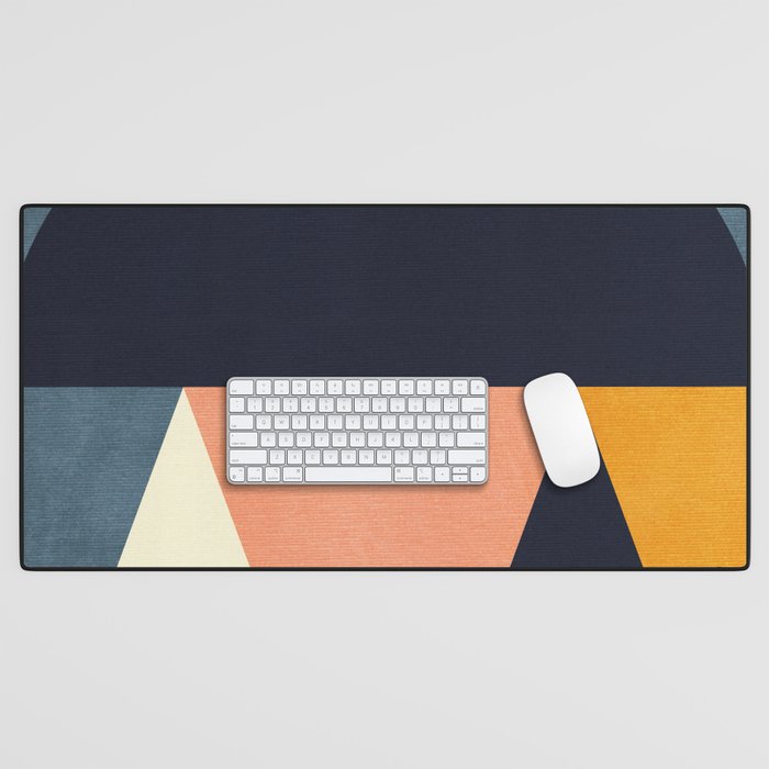 mid century geometry Desk Mat Gallery Image 1