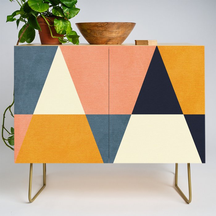mid century geometry Credenza Gallery Image 1