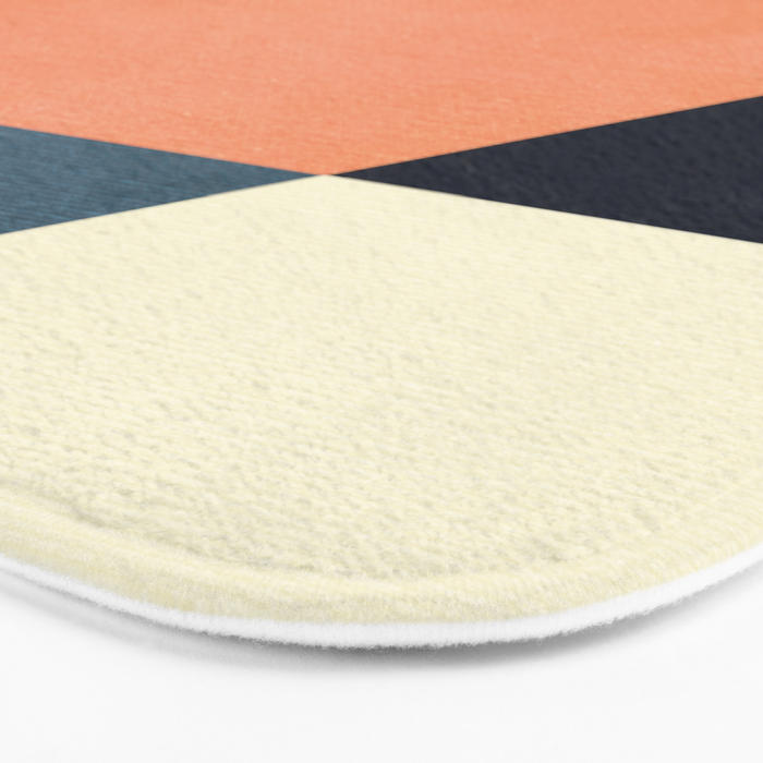 mid century geometry Bath Mat Gallery Image 3