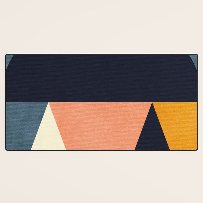 mid century geometry Desk Mat Gallery Image 3
