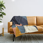 mid century geometry Throw Blanket Gallery Image 1