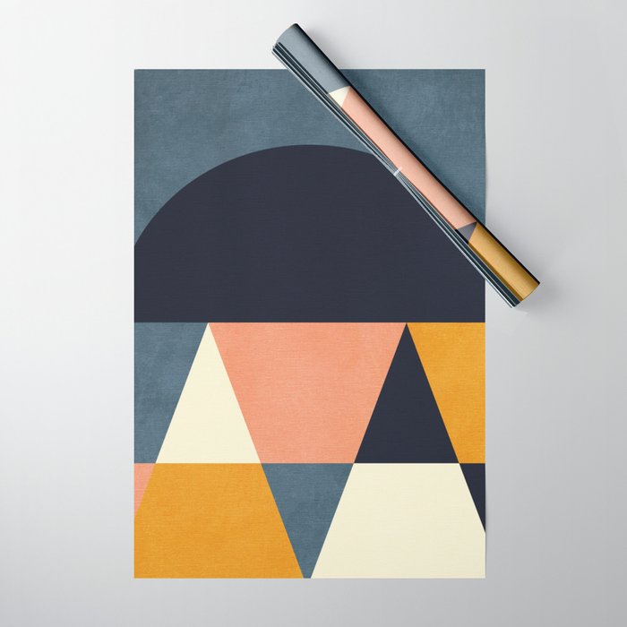 mid century geometry Wrapping Paper Gallery Image 1