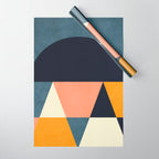 mid century geometry Wrapping Paper Gallery Image 1