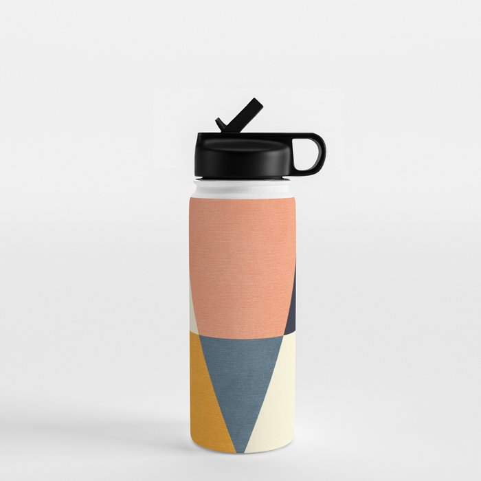 mid century geometry Water Bottle Gallery Image 1