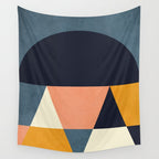 mid century geometry Wall Tapestry Gallery Image 4