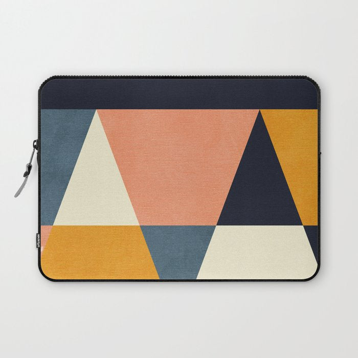 mid century geometry Laptop Sleeve Gallery Image 1