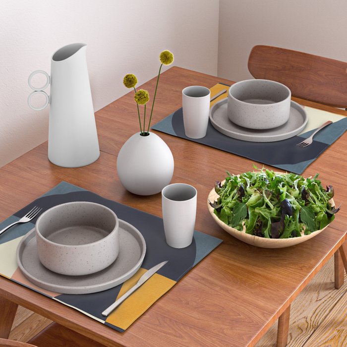 mid century geometry Placemat Gallery Image 2