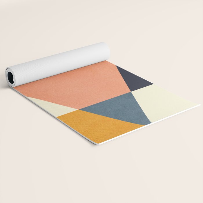 mid century geometry Yoga Mat Gallery Image 2