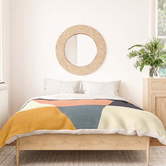 mid century geometry Duvet Cover Gallery Image 3