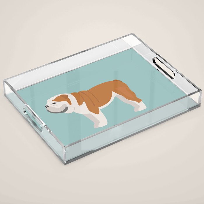 English Bulldog Acrylic Tray Gallery Image 1