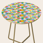 Colorful back to school mosaic pattern Side Table Gallery Image 2