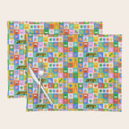 Colorful back to school mosaic pattern Placemat Gallery Image 1