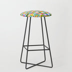 Colorful back to school mosaic pattern Stool Gallery Image 1