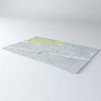 Vintage Northern Outer Banks Map (1940) Rug Gallery Image 3