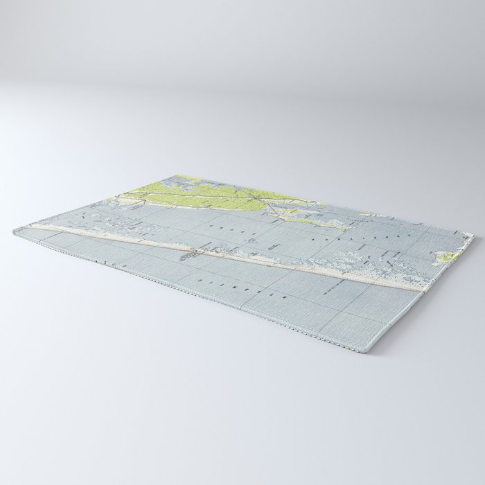 Vintage Northern Outer Banks Map (1940) Rug Gallery Image 3