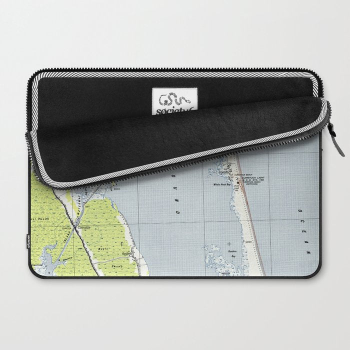 Vintage Northern Outer Banks Map (1940) Laptop Sleeve Gallery Image 2