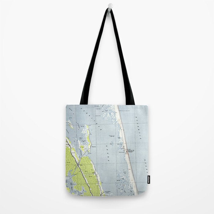 Vintage Northern Outer Banks Map (1940) Tote Bag Gallery Image 2